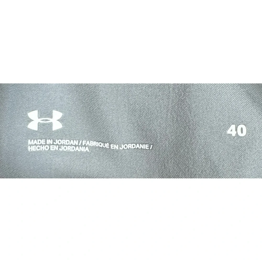 Under Armour Shorts Mens 40 Grey Golf Chino Performance Flat Front Casual Pocket